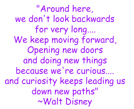 walt disney moving forward quote